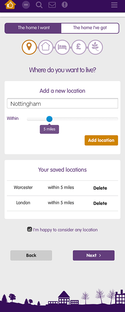 HomeSwapper location box