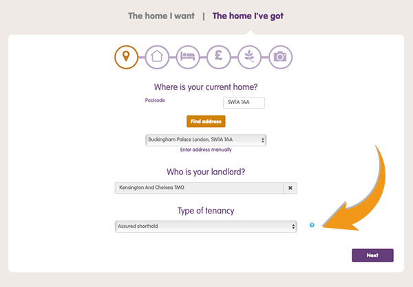 HomeSwapper location box