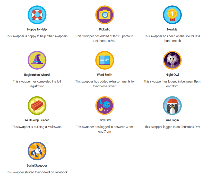 HomeSwapper badges update HomeSwapper