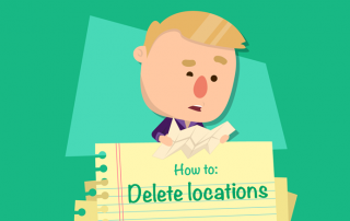 How to delete locations