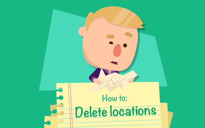 How to delete locations