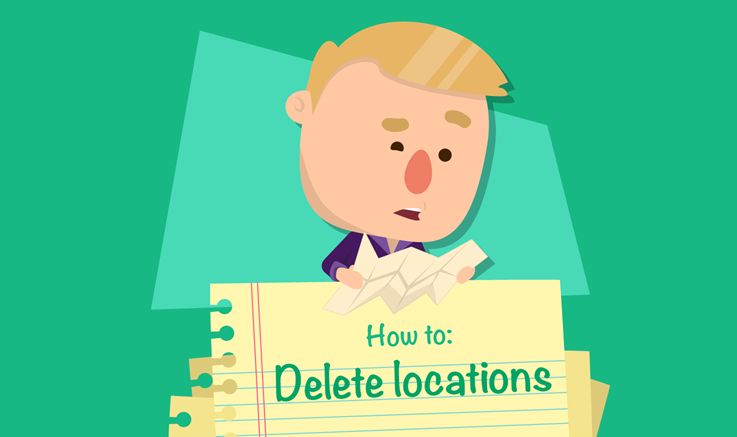 How to delete locations