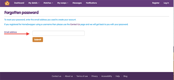 login2 HomeSwapper login