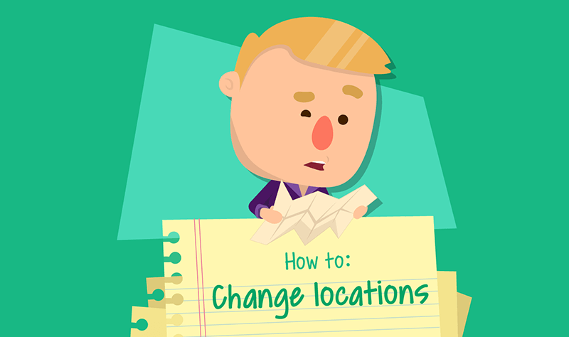 HomeSwapper how to change locations